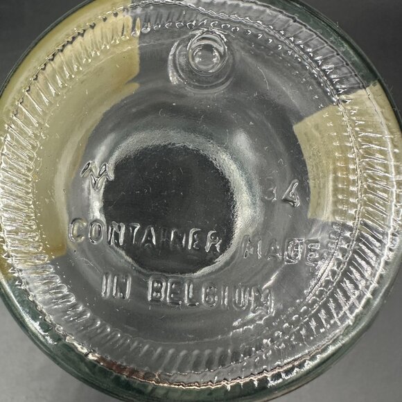 Vintage Bain Mousse Apothecary Jar 1960s Green Vanity Decor Mid Century Storage - Picture 12 of 12